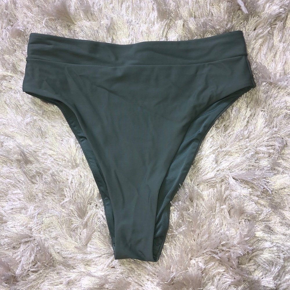 High waisted bikini bottoms